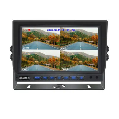 9 pulgadas AHD Car HD Screen Bus Seguridad Ahd 960P Quad View Monitor de coche para camión remolque
