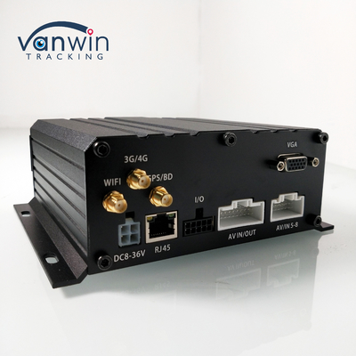 8 canales de disco duro tarjeta SD DVR móvil H.264 MDVR de coche para la vigilancia de la seguridad del vehículo
