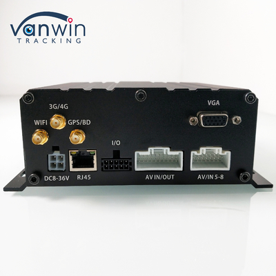 8 canales de disco duro tarjeta SD DVR móvil H.264 MDVR de coche para la vigilancia de la seguridad del vehículo