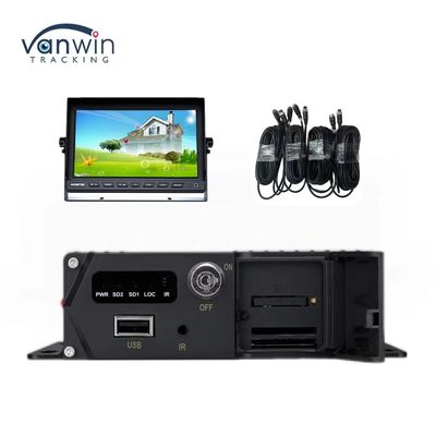 DC 12V 36V H.265 4CH HD 1080P Car Mobile DVR Dash Cam Recorder con transferencia inalámbrica