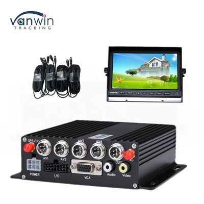 DC 12V 36V H.265 4CH HD 1080P Car Mobile DVR Dash Cam Recorder con transferencia inalámbrica