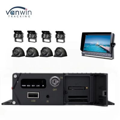 8CH 1080P H.265 HD GPS Vehicle Mobile DVR Recorder con salida de 12V 2.5A y 5V 2A