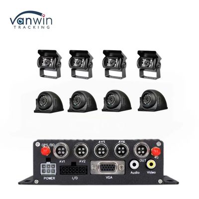 8CH 1080P H.265 HD GPS Vehicle Mobile DVR Recorder con salida de 12V 2.5A y 5V 2A