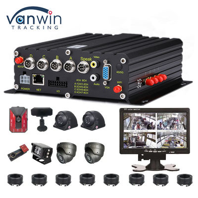 AI 4CH Grabador de automóviles con GPS DVR 1080p Grabador de vídeo de DVR móvil de automóviles