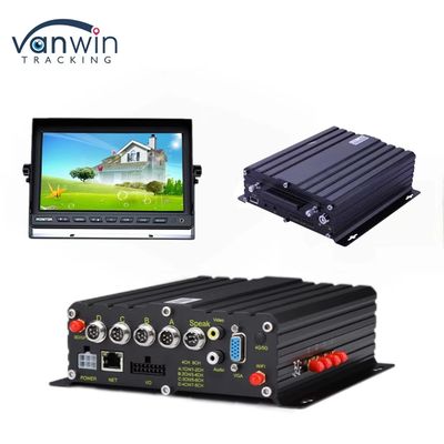 H.265 4CH HD Vehicle Mobile DVR 1080P AI Car Recorder con entrada de alarma Entrada de velocidad de pulso