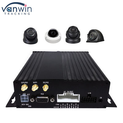 GPS 1080P HD 4CH DVR móvil Tarjeta SD Samrt WIFI Autobús Vehículo Grabador de vídeo digital