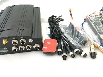 sistema video del dvr del vehículo de GPS del canal 4G 4 con almacenamiento Tera de 2 HDD 4 cámaras RS232 MDVR