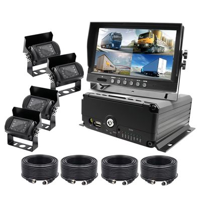 Automóvil Black Box Camera Automóvil DVR SIM SD Card Camión Instrumento de grabación de automóviles MDVR cámaras delanteras y traseras utilizadas para la caja del autobús