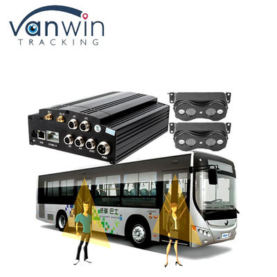 8CH 1080P Contador de pasajeros MDVR para autobús de 2 puertas, Sistema de conteo de pasajeros de autobús de alta precisión