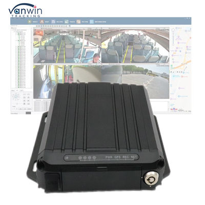 Seguimiento de vídeo en línea 4G GPS DVR móvil 1080p Tarjeta SD 4 canales Tarjeta SIM GPS Vehículo cámara de circuito cerrado