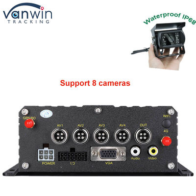 1080P H265 Dual SD Card 8 canales DVR móvil con HDD Max 2TB para taxis camiones camionetas