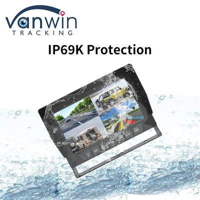 IP69K 7 / 10.1 pulgadas de agua AHD Cuad TFT Display de monitoreo de coche para vehículos universales