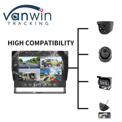 IP69K 7 / 10.1 pulgadas de agua AHD Cuad TFT Display de monitoreo de coche para vehículos universales