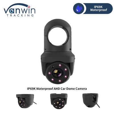 Mini AHD 6 luces IR IP69K cámara de domo de coche a prueba de agua para camión autobús con supervisión nocturna