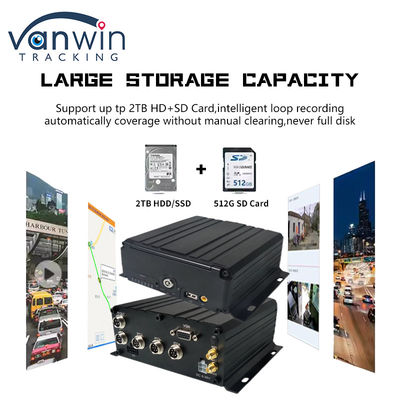 8 canales 1080P AHD DVR móvil de vehículo CCTV MDVR 2TB HDD para camiones y taxis