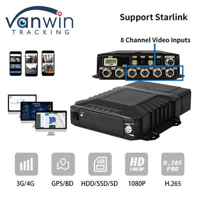 4G Starlink 1080P AHD 8 canales Coches CCTV MDVR GPS 4G sistema de cámara WIFI DVR móvil
