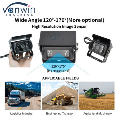 Super Gran Ángulo IP68 1080P AHD Cámara de vigilancia de automóviles para autobuses, camiones, remolques de furgonetas y vehículos