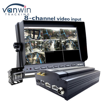 4G Wifi GPS Sistema de cámara MDVR 8CH Grabadora de vídeo digital móvil para autobuses y camiones