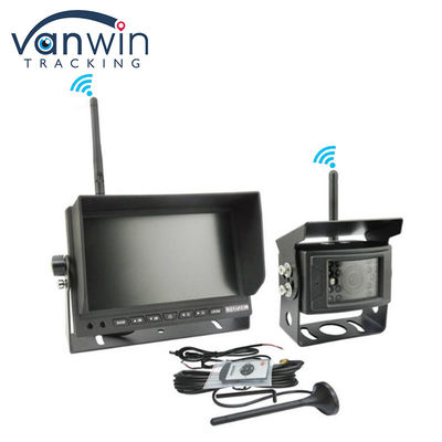 Sistema de visión trasera inalámbrico digital de 7 pulgadas AHD Camión cámara inversa Monitor de coche TFT inalámbrico