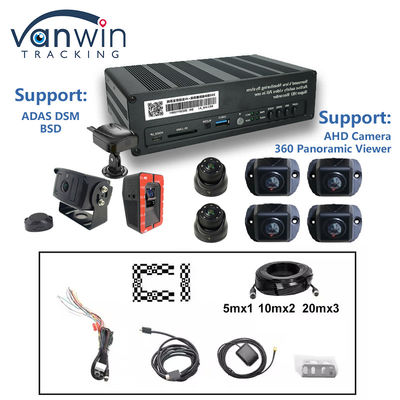 8 CH 4G 360 Visión panorámica MDVR con AI ADAS DSM BSD Visión panorámica Sistema de cámara DVR de automóviles