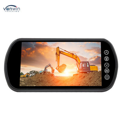 7 pulgadas de coche retrovisor de espejo de monitoreo camión AHD Cuatro vías de pantalla dividida de pantalla
