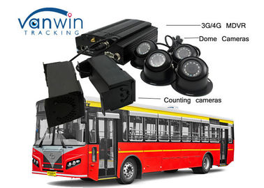 3G / el registrador de la cámara de la supervisión en tiempo real 4G con la gente del autobús contradice GPS OSD de seguimiento
