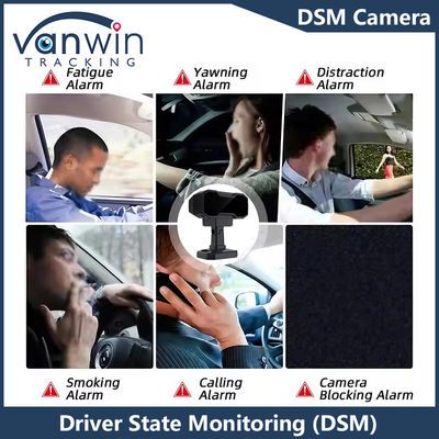 DMS 4G GPS Full HD Monitoreo Camión Cámara de fatiga Material de seguridad contra el sueño Conductor