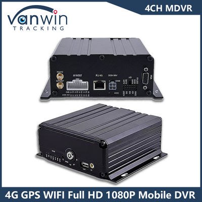 4CH GPS 4G WiFi DVR móvil Full HD 1080P cámara de coche HDD Mdvr para autobús furgoneta camión vehículo