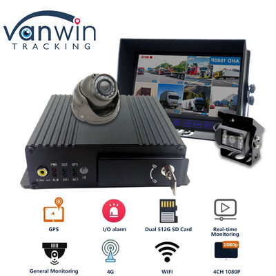 MAX 512 GB Almacenamiento de tarjetas SD 4CH DVR móvil con 4G GPS 1080P Full HD SD Card Mdvr