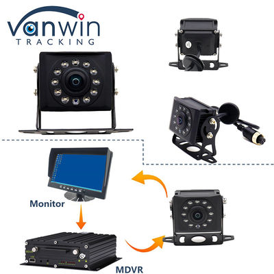 Seguridad IP69K AHD Cámara de seguridad 12 IR de visión nocturna de visión trasera Vehículo de automóvil Cámara de seguridad de circuito cerrado