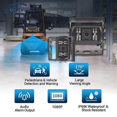 IP69 AHD 170° Cámara de gran angular para automóviles Seguridad de vehículos Cámara de circuito cerrado para soluciones de vídeo móvil