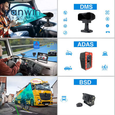 8CH AI BSD ADAS DMS MDVR Sistema HD 1080P HDD DVR móvil con función WIFI 4G GPS