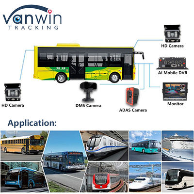 4CH 5G CMSV6 Sistema AI DVR móvil con GPS ADAS BSD DMS H.265 MDVR para monitoreo de CCTV de automóviles