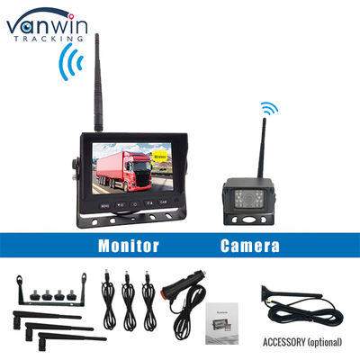 5 pulgadas Digital HD DVR Cámara de seguridad de camión inalámbrico Sistema de monitoreo de pantalla de visión cuadrada