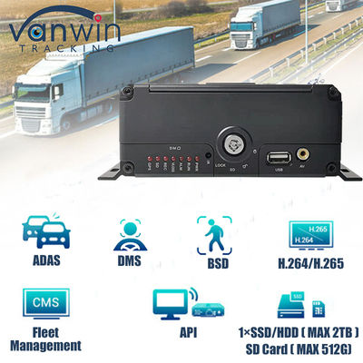 4CH 1080P AI Función DVR móvil ADAS DMS Kit DVR 4G GPS SD HDD MDVR Sistemas de vehículo
