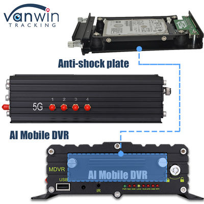 8CH AI ADAS DMS BSD DVR móvil HDD MDVR 2TB Plataforma de seguimiento de apoyo para vehículos DVR para vehículos