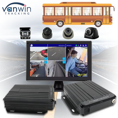 OEM ODM Tiempo real 4CH GPS DVR móvil con 4G 1080P WiFi con doble tarjeta SD MDVR para autobús