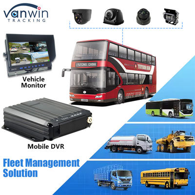 4CH 1080P Tarjeta SD doble DVR móvil Soporte de sensor de aceite 4G Monitoreo de video en tiempo real GPS Tracker