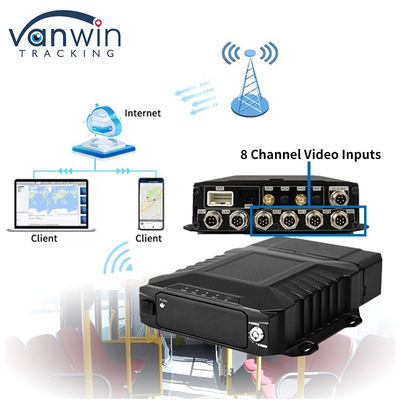 8 canales 4G Wifi 1080P HDD DVR móvil vigilancia del vehículo AHD Vista en tiempo real Mdvr