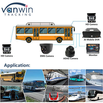 Full HD 1080P 8CH DVR móvil H.265 CMSV6 Conducir autobús 4G Wifi MDVR Cámara de automóvil Autobús