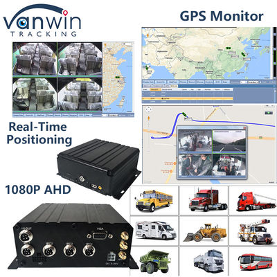 H.265 4CH Full HD DVR móvil en vivo Blackbox Grabadora 4G Wifi GPS CCTV del vehículo