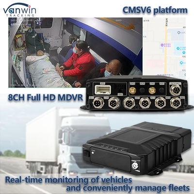 8CH Video vigilancia HDD DVR móvil con 4G GPS WIFI MDVR para el monitoreo en tiempo real