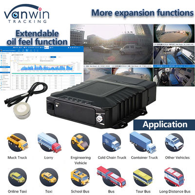8CH Video vigilancia HDD DVR móvil con 4G GPS WIFI MDVR para el monitoreo en tiempo real