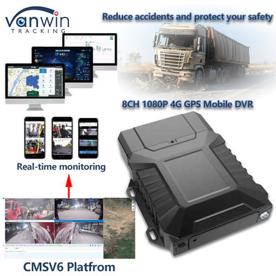 8CH Video vigilancia HDD DVR móvil con 4G GPS WIFI MDVR para el monitoreo en tiempo real