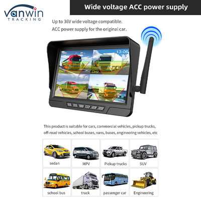 7 pulgadas de monitoreo inalámbrico del coche Kit de cámara solar con IP68 CCTV Seguridad cámara inalámbrica