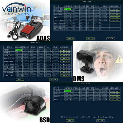 8CH AI DVR móvil con función ADAS DMS BSD MDVR Solución avanzada de seguridad del vehículo