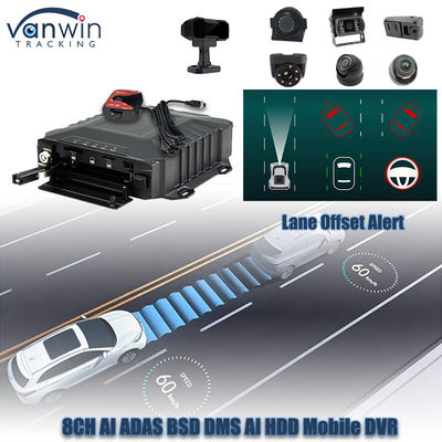 8CH 1080P Ai HDD DVR móvil Monitoreo y seguimiento en tiempo real 4G Ai Adas DMS MDVR Sistema de CCTV
