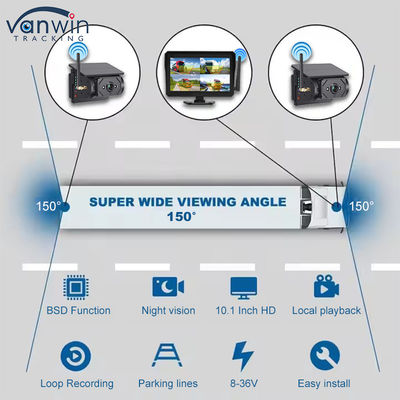 10.1 pulgadas de monitoreo de automóviles energía solar vigilancia inalámbrica sistema de CCTV seguridad de la cámara