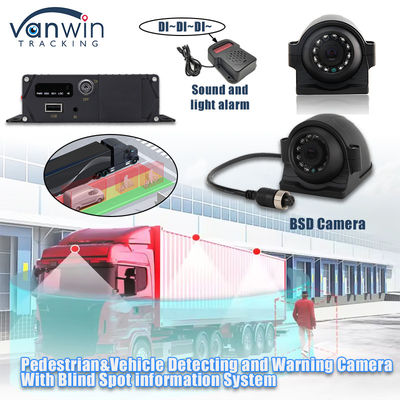 1080P AHD IP69K BSD AI Camera Sistema de detección de punto ciego de ayuda con alarma de sonido y luz