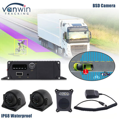 1080P AHD IP69K BSD AI Camera Sistema de detección de punto ciego de ayuda con alarma de sonido y luz
